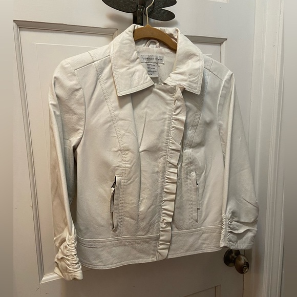 Newport News Jackets & Coats Newport News Size 8 0 Leather White